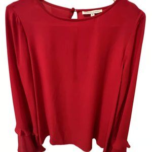 Red silk blouse- Rebecca Minkoff